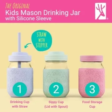 Elk & Friends 16 oz Mason Jar Cups - Safe & Sustainable