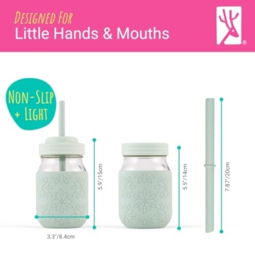 Elk & Friends 16 oz Mason Jar Cups - Safe & Sustainable