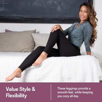 SATINA High Waisted Leggings Soft Tummy Control Yoga Pants