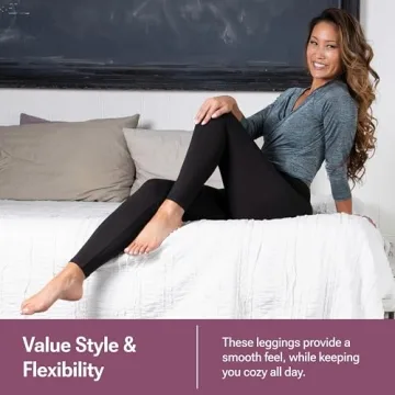 SATINA High Waisted Leggings Soft Tummy Control Yoga Pants