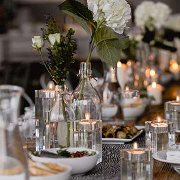 Clear Candle Holders for Table Centerpiece Dining Room Modern Silver Holder Tealight Set of 3 Coffee Decorations Living Ideas Bathroom Fireplace Decor Accessories