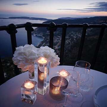 Clear Candle Holders for Table Centerpiece Dining Room Modern Silver Holder Tealight Set of 3 Coffee Decorations Living Ideas Bathroom Fireplace Decor Accessories