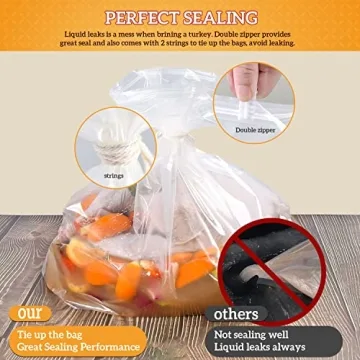 ARATHA Turkey Brining Bags 2 Pack Extra Large