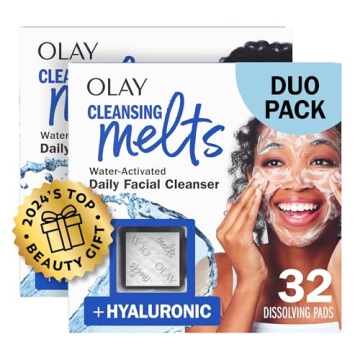 Olay Cleansing Melts + Hyaluronic Face Cleanser: Travel-Friendly Skincare