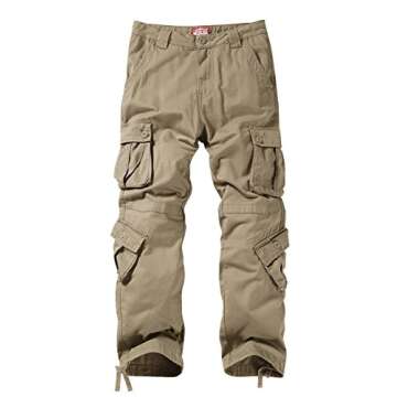 Match Men's Wild Cargo Pants #3357(32,British Khaki)