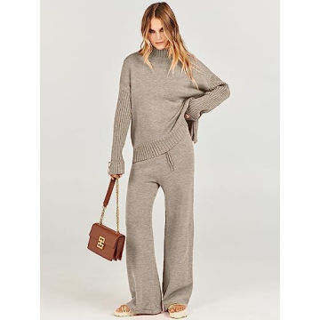 Shop ANRABESS Women’s Cozy 2 Piece Sweater Lounge Set 2024