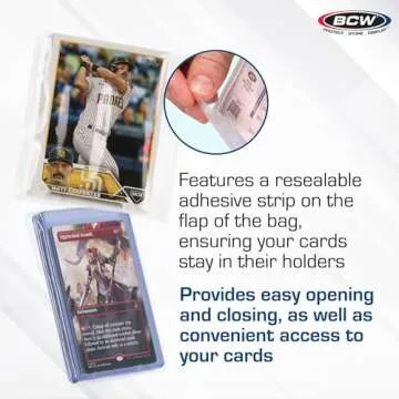 BCW Resealable Team Set Bags 100 ct | Premium Card Protection