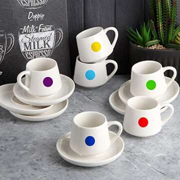 3500 Pieces Dot Stickers, 3/4 inch Color Coding Labels, 10 Color Circle Price Stickers for Office Classroom Student