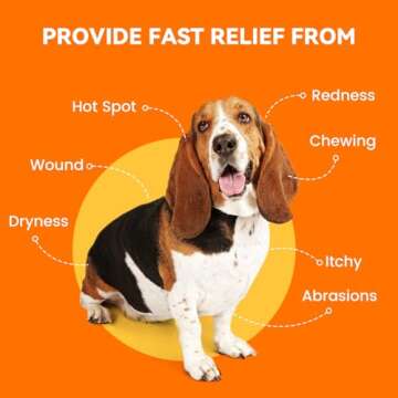 PUAINTA Hot Spot Spray for Dogs, Upgraded Pipot Skin Spray for Dogs, Itch Relief and Hot Spot Treatment for Dogs, Supports Skin Infections and Irritations for All Animals, 4oz