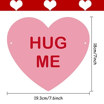 TUPARKA Valentine Conversation Candy Hearts Banner Valentine Candy Hearts Sayings Garland for Valentine's Day Decoration Party Supplies