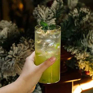 Elegant LUXU Drinking Glasses Set - 13 oz Highball Tumblers