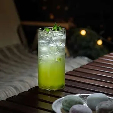 Elegant LUXU Drinking Glasses Set - 13 oz Highball Tumblers