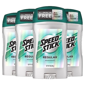 Speed Stick Men's Deodorant, Regular, 4 Pack - 3 Ounce Each