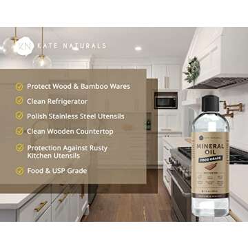 Revive Wooden Utensils with Kate Naturals Mineral Oil