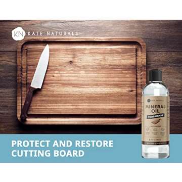 Revive Wooden Utensils with Kate Naturals Mineral Oil