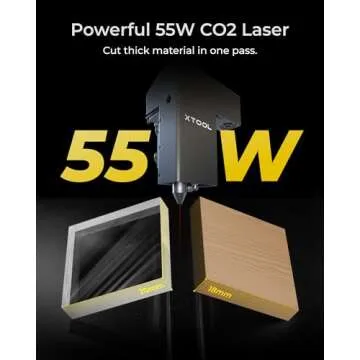xTool P2S 55W CO2 Laser Cutter for Versatile Engraving