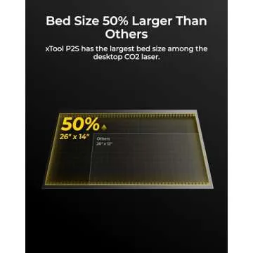 xTool P2S 55W CO2 Laser Cutter for Versatile Engraving
