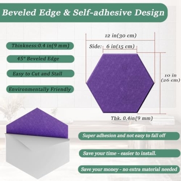 Hexagonal Acoustic Panels - Stylish Noise Reduction Solution