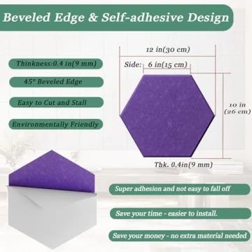 Hexagonal Acoustic Panels - Stylish Noise Reduction Solution