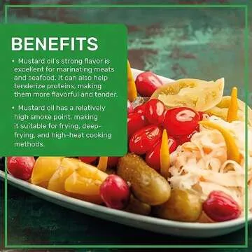 Jiva Organics Organic Mustard Oil 1 Liter Bottle (33.8 Ounce) - Non-GMO, Premium, Cold Pressed