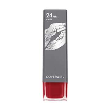 COVERGIRL Exhibitionist Ultra-Matte Lipstick, The Real Thing, 1 Count, Pack of 1, Lipstick, Red Lips...