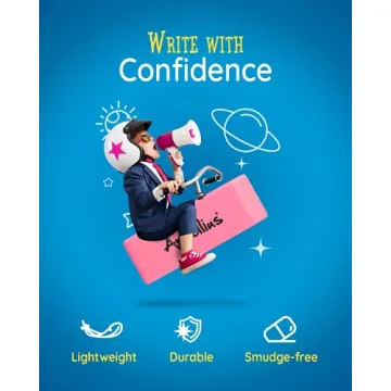 Pink Erasers Pack of 100, Smudge Free & Durable