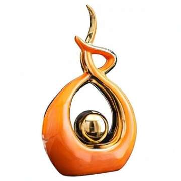 Norrclp Home Decor Modern Abstract Art Ceramic Statue Table Decorations for Dining Room Living Room Office Centerpiece