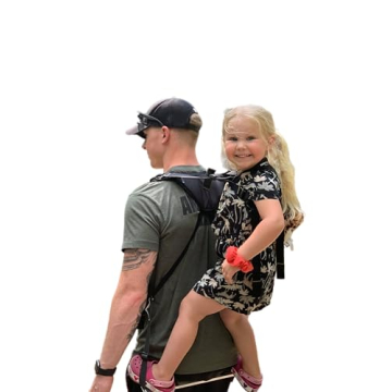 Piggyback Scout Standing Toddler Carrier Backpack - 2-Piece Bundle for Hiking & Travel with Secure C...