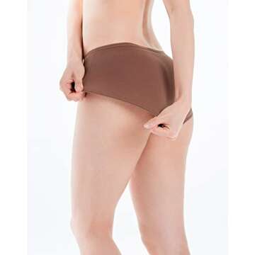 INNERSY Womens Cotton Hipster Underwear 6-Pack Comfort
