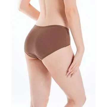 INNERSY Womens Cotton Hipster Underwear 6-Pack Comfort