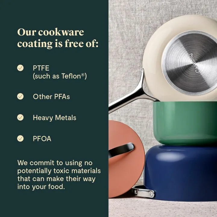 Caraway Nonstick Cookware Set - 12 Pieces