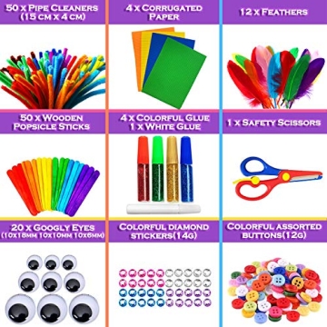 Creative Kids Crafts Kit with 560+ Art Supplies