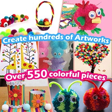 Creative Kids Crafts Kit with 560+ Art Supplies