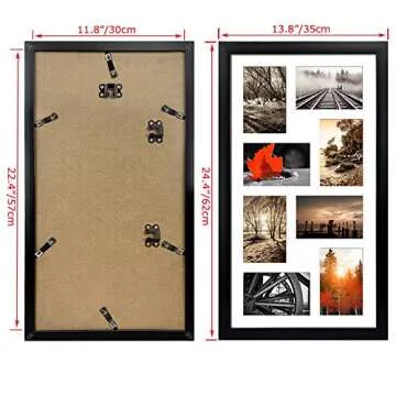 QUTREY 4x6 Black Collage Picture Frame Set of 2