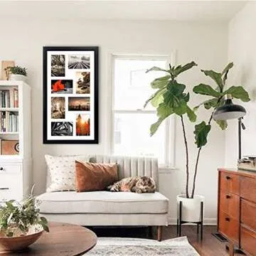 QUTREY 4x6 Black Collage Picture Frame Set of 2