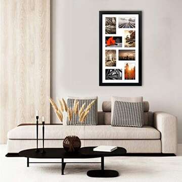 QUTREY 4x6 Black Collage Picture Frame Set of 2