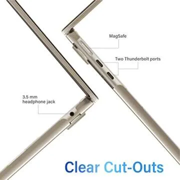 IBENZER Compatible with 2025 2024 2023 2022 MacBook Air 13 inch Case M3 A3113 M2 A2681, Hardshell Case & KeyboardCover & ScreenFilm for Mac Air 13.6 with Touch ID, Crystal Frost Clear, KK-CYCL+2