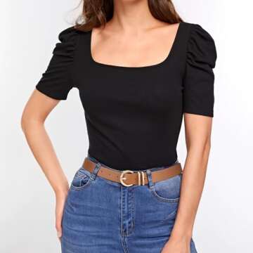 Fashionable Plus Size Women's Leather Belts with Gold Buckle