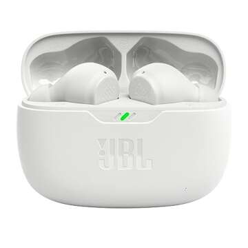 JBL Vibe Beam True Wireless Headphones - White, Small (Renewed)
