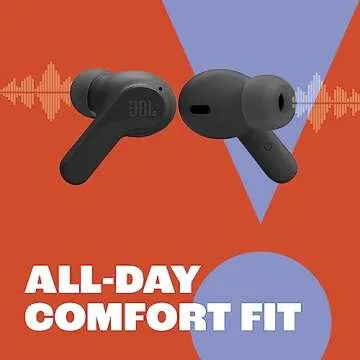 JBL Vibe Beam True Wireless Headphones - White, Small (Renewed)