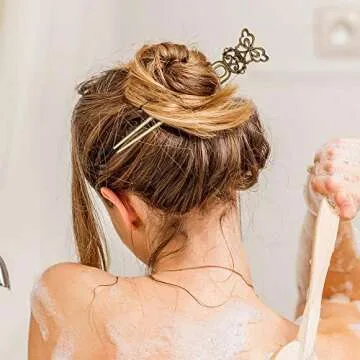 24 Pieces Chinese Women Hair Sticks, AUHOKY 12 Styles Vintage Bronze Decorative Hair Pin Chopsticks, Antique Retro Hair Forks for Hair DIY Accessory