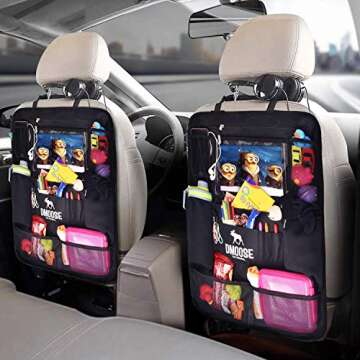 DMoose Car Backseat Organizer - Kids Tablet Holder and Storage