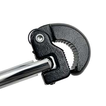 QYQRQF Adjustable Basin Wrench, 11" Adjustable Tap Nut Spanner Long Handle Basin Spanner for Fixing Back and Union Nuts Under Sink (3/8-1 in.)