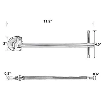 QYQRQF Adjustable Basin Wrench - Perfect for Plumbing Fixes