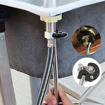 QYQRQF Adjustable Basin Wrench - Perfect for Plumbing Fixes