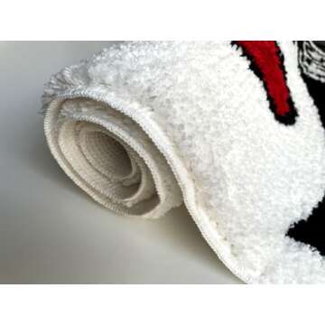 Unique Soft Washable Funky Bathroom Rug for Fun Spaces