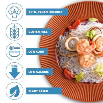 YUHO Shirataki Konjac 8 Pack Inside, Vegan, Gluten Free, Fat-Free, Keto Friendly, Low Carbs 53.61 Oz...