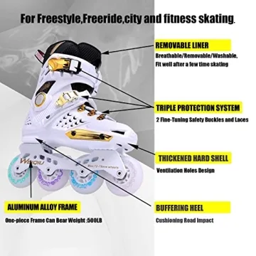 Inline Skates for Adults Male Female Fitness Fun Outdoor