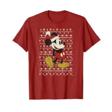Disney Vintage Mickey Mouse Holiday T-Shirt
