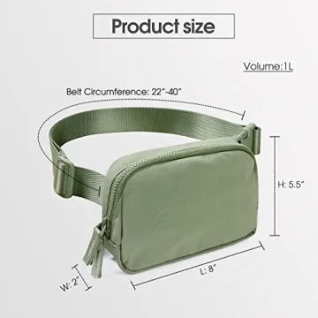 AslabCrew Unisex Belt Bag with Adjustable Strap